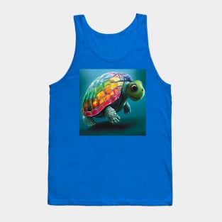 Colourful Turtle Art Tank Top